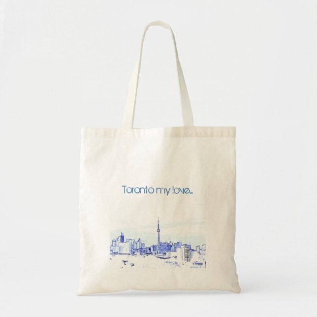 Toronto Skyline Tote Bag (Front)