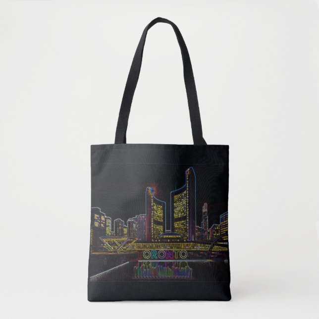 Toronto Skyline Tote Bag (Front)