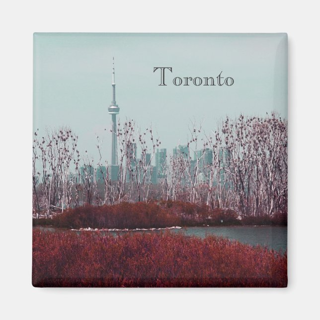 Toronto spring skyline magnet (Front)