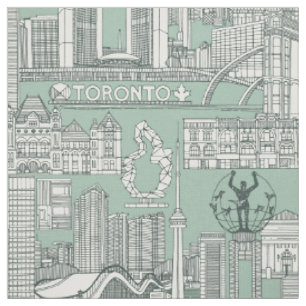 Toronto toile balsam duck egg fabric