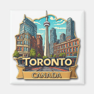 🍁 Toronto Vacation Memory Keepsake Magnet