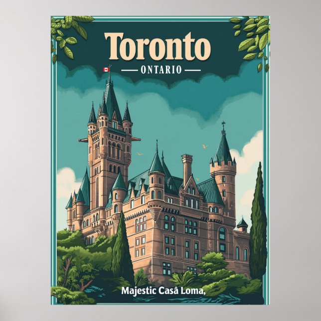 Toronto: Vintage Casa Loma Poster (Front)