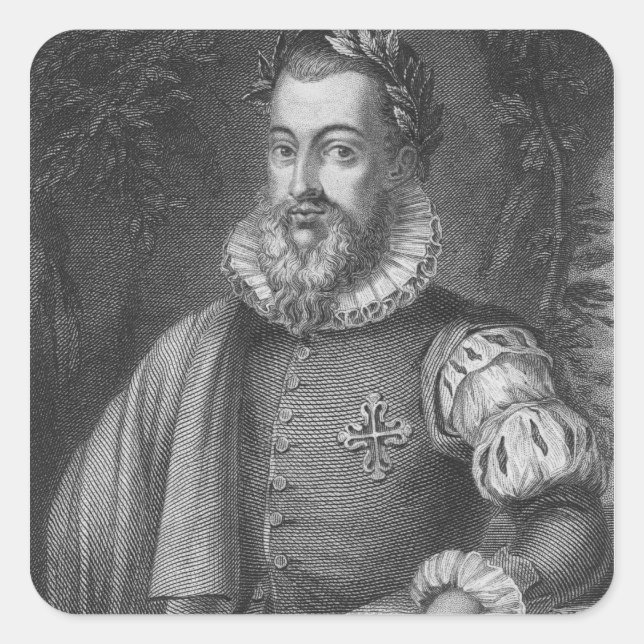 Torquato Tasso Square Sticker (Front)