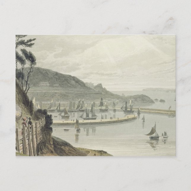 Torquay, Devon, from Volume VIII of 'A Voyage Arou Postcard (Front)