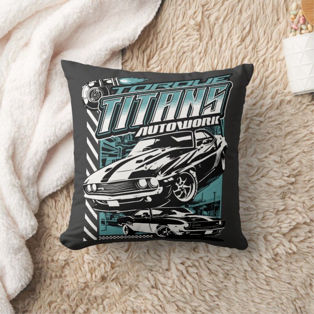 TORQUE TITANS AUTOWORKS - USA LEGEND CARS CUSHION (Blanket)