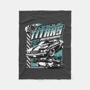 TORQUE TITANS AUTOWORKS - USA LEGEND CARS FLEECE BLANKET
