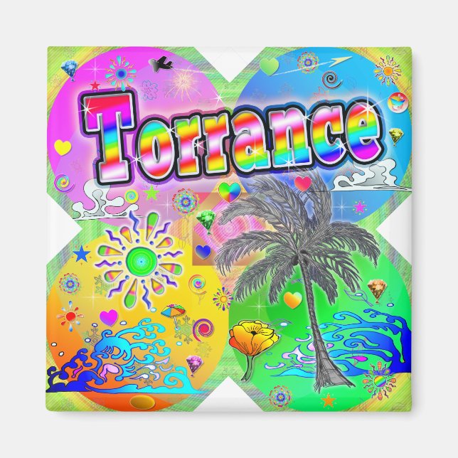 Torrance Quadro Seasons Magnet (Front)
