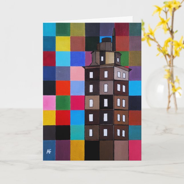 Torre de Hércules Abstract Painting by Alfred Fox Card (Yellow Flower)