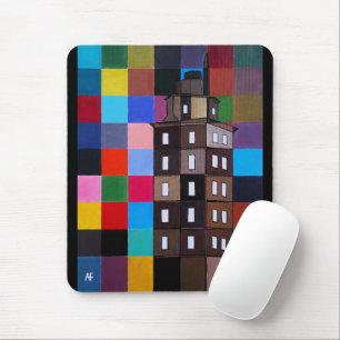 Torre de Hércules Abstract Painting by Alfred Fox Mouse Pad
