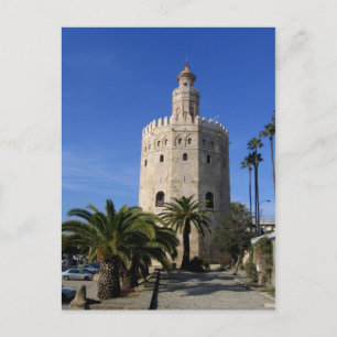 Torre del Oro The Gold Tower - Spain Postcard