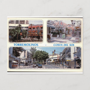 Torremolinos Costa del Sol Vintage Street Views Postcard