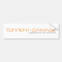 Torrent-Damage Bumper sticker