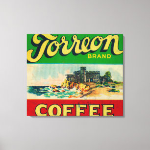 Torreon Coffee Label Canvas Print