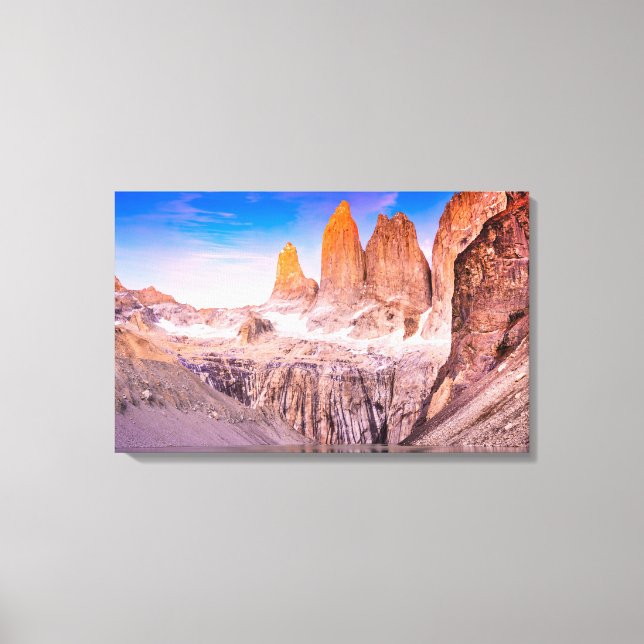 Torres del paine Chile Canvas Print (Front)