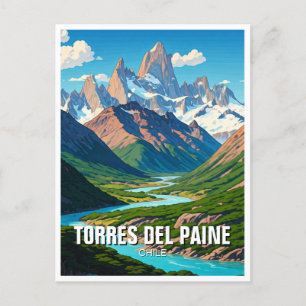 Torres Del Paine Chile Postcard