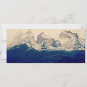 Torres del paine Mountain range Holiday Card