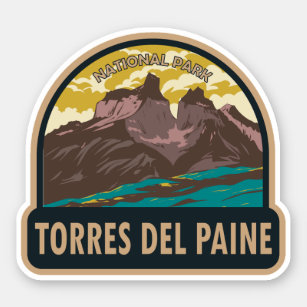 Torres del Paine National Park Chile Art Vintage