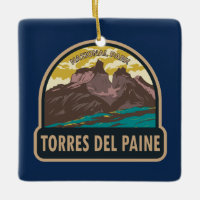 Torres del Paine National Park Chile Art Vintage