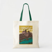 Torres del Paine National Park Chile Art Vintage