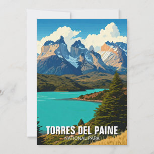 Torres Del Paine National Park Chile Holiday Card