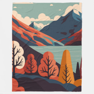 Torres Del Paine national park Fleece Blanket