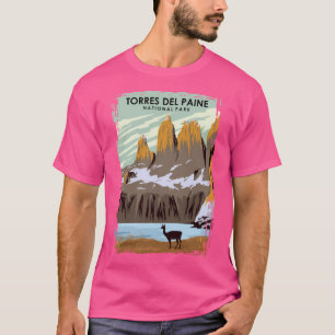 Torres Del Paine Natonal Park Vintage Minimal Chil T-Shirt