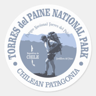 Torres del Paine NP Classic Round Sticker