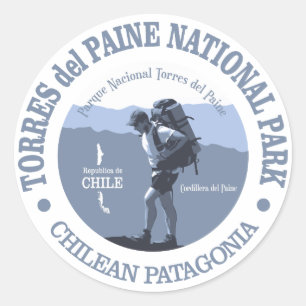 Torres del Paine NP Classic Round Sticker