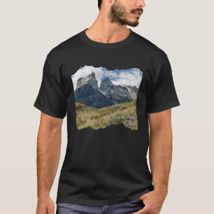 Torres Del Paine Stylised Hiking Photo T-Shirt