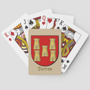 Torres Heraldic Shield Playing Cards