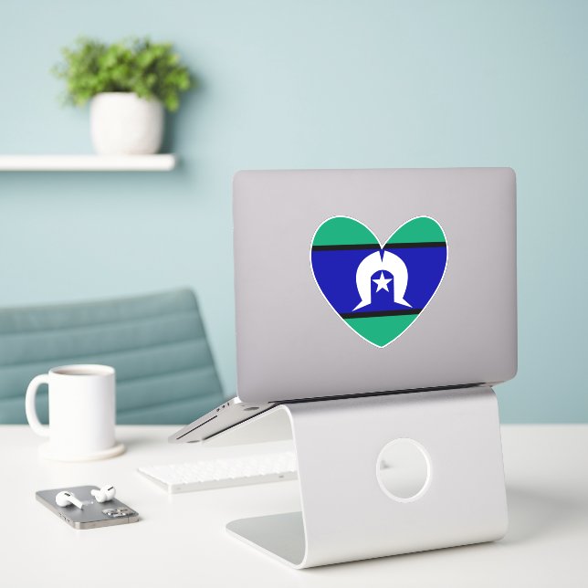 Torres Strait Islanders heart (Laptop On Desk)
