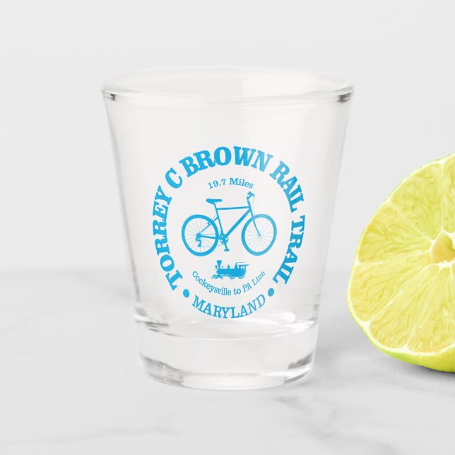 Torrey C Brown Rail Trail (cycling) Shot Glass (Front)