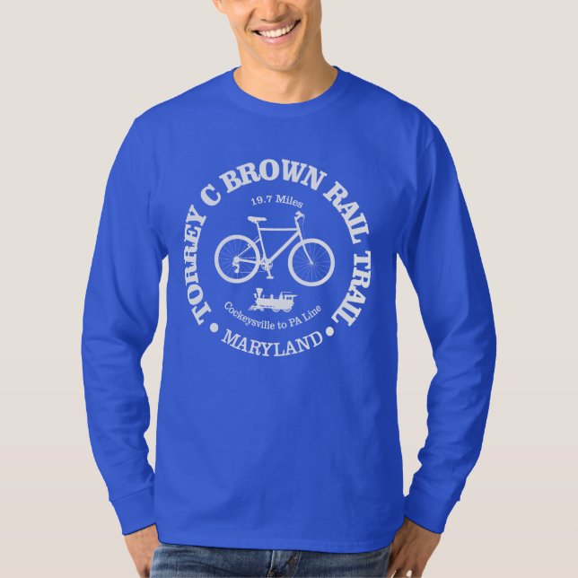 Torrey C Brown Rail Trail (cycling) T-Shirt (Front)