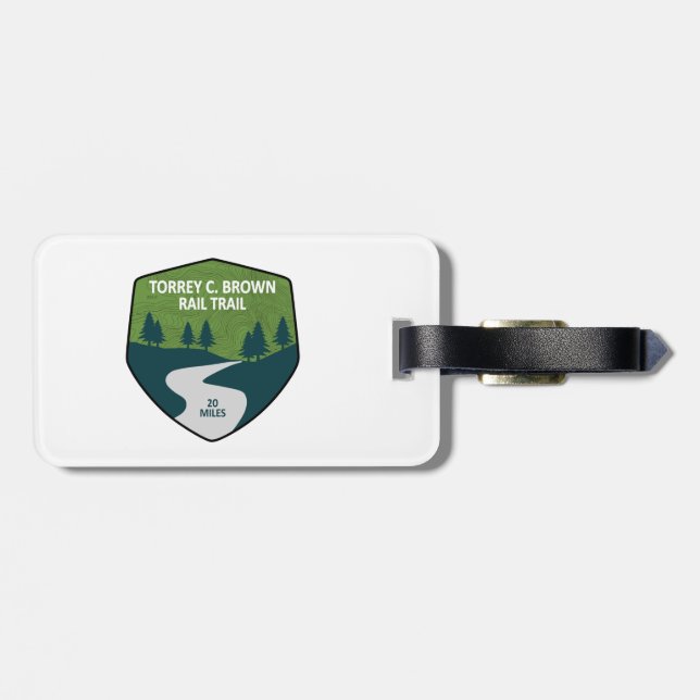Torrey C. Brown Rail Trail Luggage Tag (Back Horizontal)