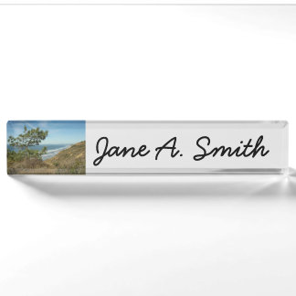 Torrey Pine and California Coastline Landscape Nameplate
