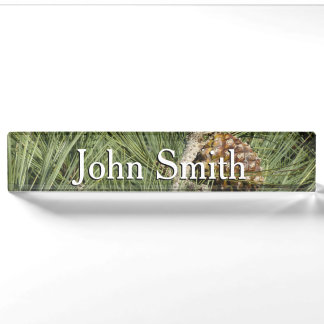 Torrey Pine Closeup California Botanical Nameplate