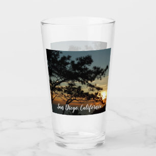 Torrey Pine Sunset I California Landscape Glass