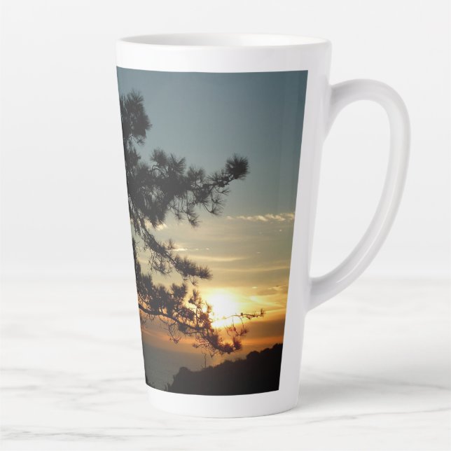 Torrey Pine Sunset I California Landscape Latte Mug (Right)