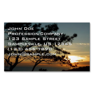 Torrey Pine Sunset I California Landscape Magnetic Business Card