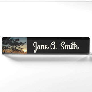 Torrey Pine Sunset I California Landscape Nameplate