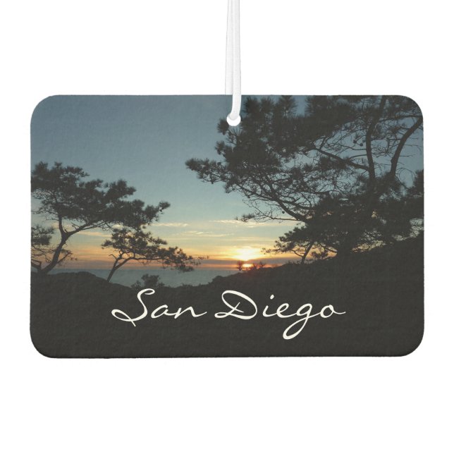 Torrey Pine Sunset III California Landscape Car Air Freshener (Front)