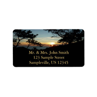 Torrey Pine Sunset III California Landscape Label