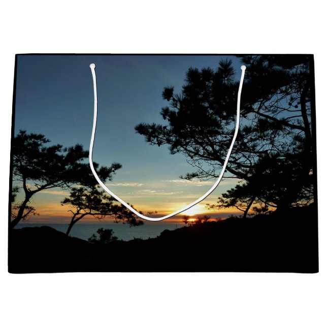 Torrey Pine Sunset III California Landscape Large Gift Bag (Front)
