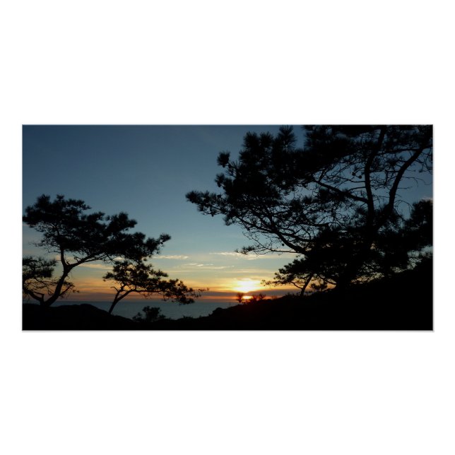 Torrey Pine Sunset III California Landscape Poster (Front)