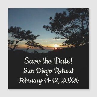 Torrey Pine Sunset III California Save the Date