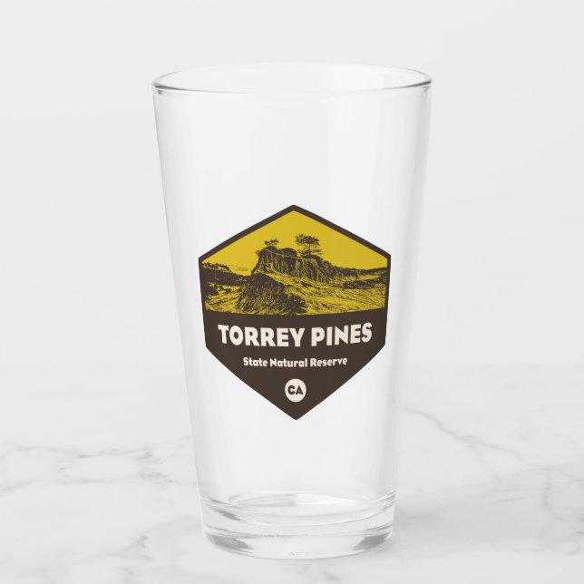 Torrey Pines State Reserve California Glass (Front)