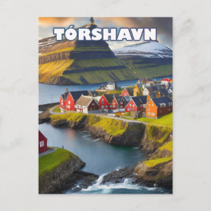 Tórshavn, where wild nature unfolds postcard