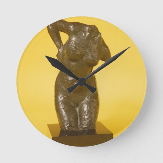 Torso (bronze) round clock (Front)