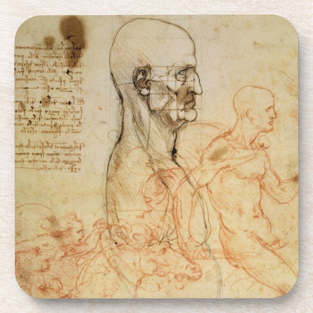 Torso of a Man in Profile, the Head Squared for Pr Coaster (Front)