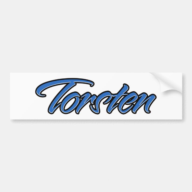 Torsten Name blue Aufkleber Sticker Autoaufkleber (Front)